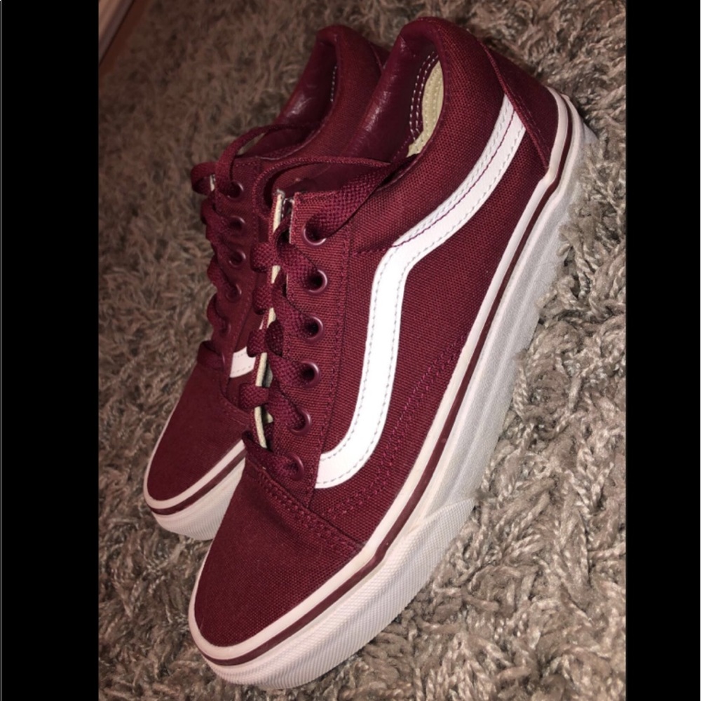 maroon vans
